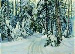 Stanislaw Julianowitsch Zukowski  - Bilder Gemälde - Winter-3