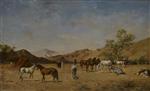 Eugene Fromentin - Bilder Gemälde - An Arabian Camp