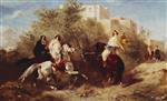 Eugene Fromentin - Bilder Gemälde - Arab Horsemen