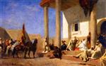 Eugene Fromentin - Bilder Gemälde - Audience in a Caliphate (Sahara)
