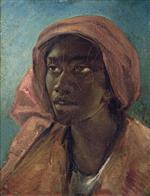 Jean Louis Theodore Gericault - Bilder Gemälde - A Young Negro Woman