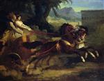 Jean Louis Theodore Gericault - Bilder Gemälde - Ancient Chariot Race
