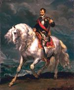 Jean Louis Theodore Gericault - Bilder Gemälde - Equestrian Portrait of Charles V