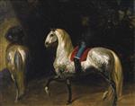 Jean Louis Theodore Gericault - Bilder Gemälde - Grey Horses