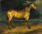 Jean Louis Theodore Gericault - Bilder Gemälde - Horse Frightened by Lightning