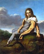Jean Louis Theodore Gericault  - Bilder Gemälde - Portrait of Alfred de Dreux as a Child
