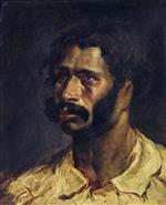 Jean Louis Theodore Gericault  - Bilder Gemälde - Portrait of the Carpenter of The Medusa