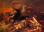 Jean Louis Theodore Gericault  - Bilder Gemälde - The Death of Hippolytus