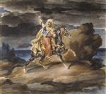 Jean Louis Theodore Gericault  - Bilder Gemälde - The Giaour