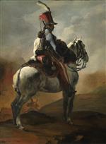 Jean Louis Theodore Gericault  - Bilder Gemälde - Trumpeter of the Hussars