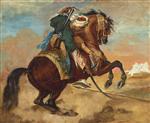 Jean Louis Theodore Gericault  - Bilder Gemälde - Turk Mounted