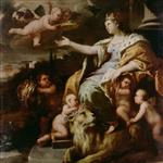 Luca Giordano - Bilder Gemälde - Allegory of Magnanimity