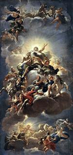 Luca Giordano - Bilder Gemälde - Apotheosis of the Medici