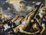 Luca Giordano - Bilder Gemälde - Crucifixion of St. Peter