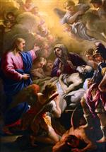 Luca Giordano - Bilder Gemälde - Death of Saint Joseph