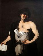 Luca Giordano - Bilder Gemälde - Democritus