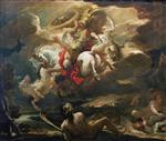 Luca Giordano - Bilder Gemälde - Der Sturz des Phaëton