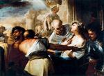 Luca Giordano  - Bilder Gemälde - Die heilige Lucia wird zum Martyrium geführt