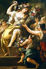 Luca Giordano  - Bilder Gemälde - Flora