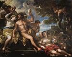 Luca Giordano  - Bilder Gemälde - Hercules and Omphale