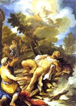 Luca Giordano  - Bilder Gemälde - Herkules auf dem Scheiterhaufen