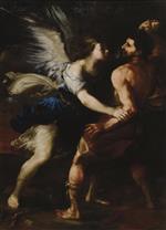 Luca Giordano  - Bilder Gemälde - Jacob Wrestling With The Angel