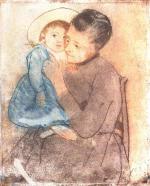 Mary Cassatt - Peintures - Bill bébé