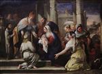 Luca Giordano  - Bilder Gemälde - Presentation at the Temple
