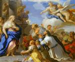 Luca Giordano  - Bilder Gemälde - Psyche Honoured by the People