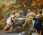 Luca Giordano  - Bilder Gemälde - Psyche Served by Invisible Spirits