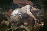 Luca Giordano  - Bilder Gemälde - Samson and the lion