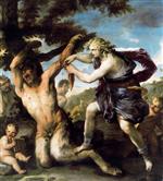 Luca Giordano  - Bilder Gemälde - Schindung des Marsyas