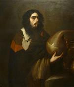 Luca Giordano  - Bilder Gemälde - Self-Portrait as an alchemist