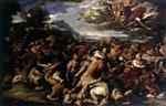Luca Giordano  - Bilder Gemälde - The Battle between Lapiths and Centaurs