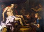 Luca Giordano  - Bilder Gemälde - The Death of Seneca