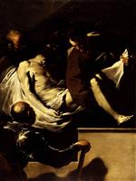 Luca Giordano  - Bilder Gemälde - The Entombment of Christ