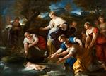 Luca Giordano  - Bilder Gemälde - The Finding of Moses