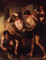 Luca Giordano  - Bilder Gemälde - The Forge of Vulcan