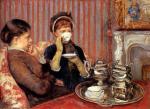 Mary Cassatt  - Peintures - Thé