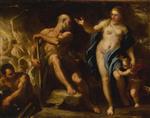 Luca Giordano  - Bilder Gemälde - Venus at Vulcan's Forge