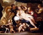 Luca Giordano  - Bilder Gemälde - Venus in der Schmiede des Vulkan