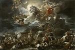 Luca Giordano  - Bilder Gemälde - Victory of the Israelites and song of Deborah
