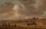 Jan van Goyen - paintings - A Beach with Fishing Boats