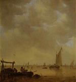 Jan van Goyen - Bilder Gemälde - An Estuary