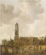 Jan van Goyen - Bilder Gemälde - Cathedral of Utrecht