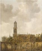 Jan van Goyen - paintings - Cathedral of Utrecht