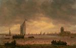 Jan van Goyen  - Bilder Gemälde - Mouth of the Meuse (Dordrecht)