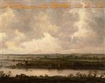 Jan van Goyen  - Bilder Gemälde - Panoramic View of the River Spaarne and the Haarlemmermeer