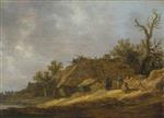 Jan van Goyen  - Bilder Gemälde - Peasants at a Deserted Farm