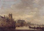 Jan van Goyen  - Bilder Gemälde - Ruined Town on a River
